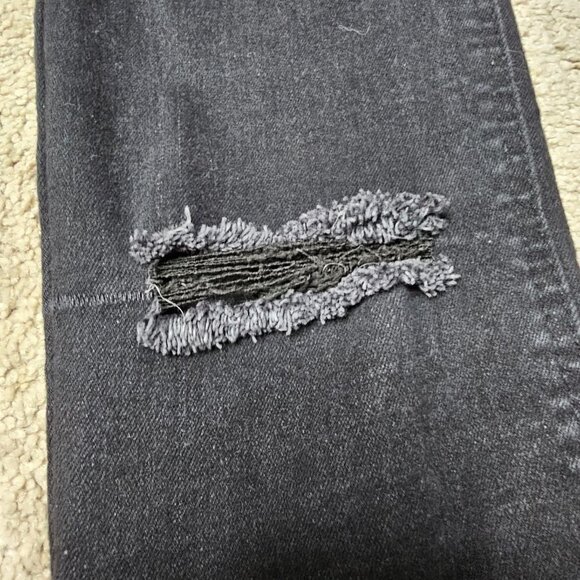 Zara Trafaluc Black Skinny High Waist Distressed Ripped Knee Jeans | US02 - Picture 10 of 15